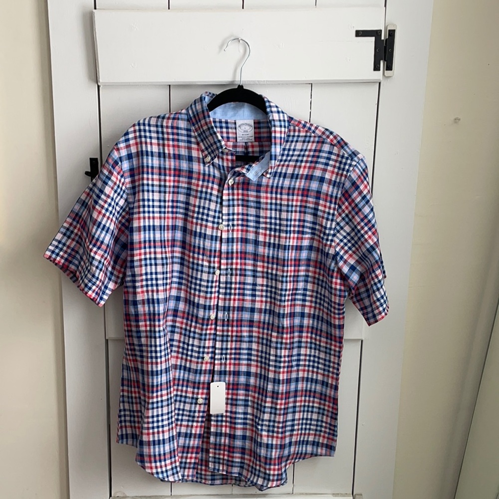 Brooks Brothers Short Sleeve New Linen